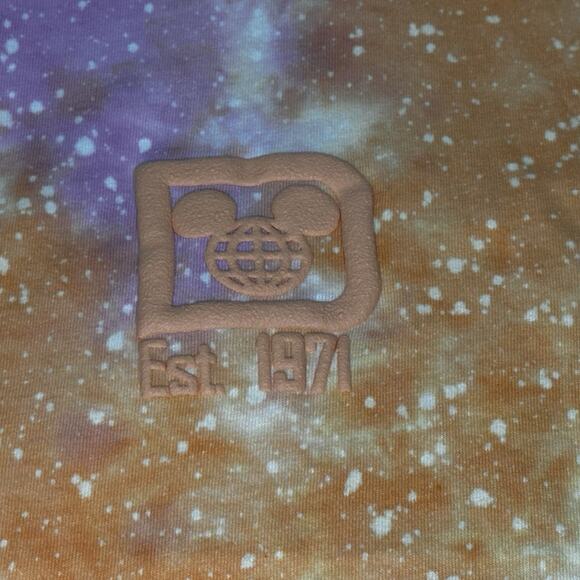 Walt Disney World Spirit Jersey Adult XL Orange Pink Tie Dye Lightweight NWT - Picture 3 of 7